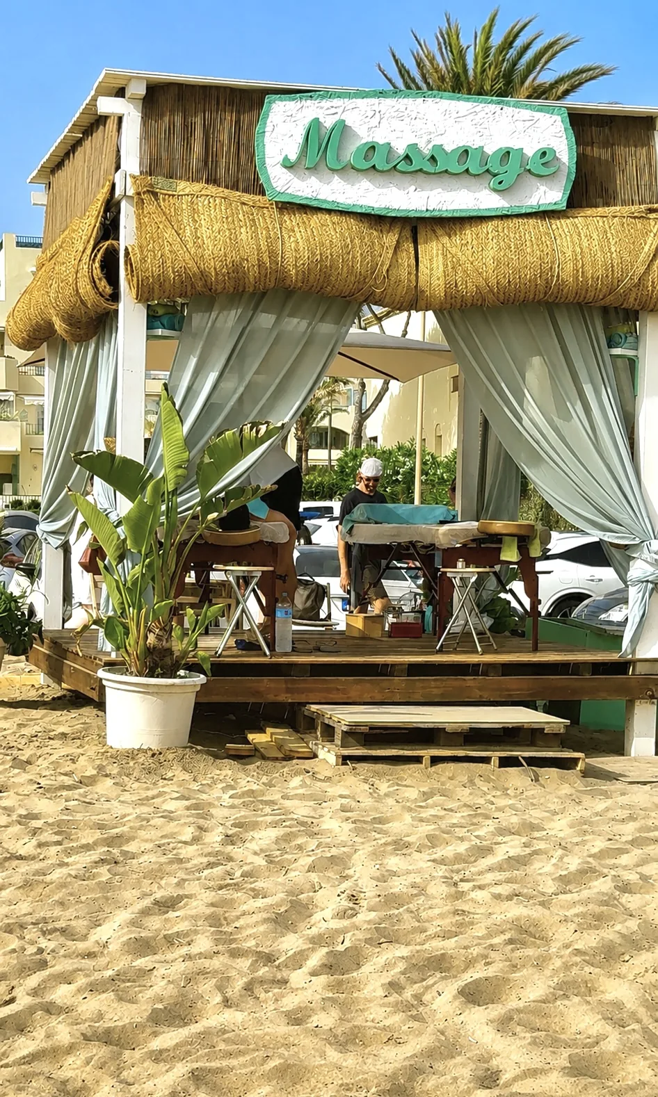 Massage and wellness atmosphere at Perla Blanca, Marbella